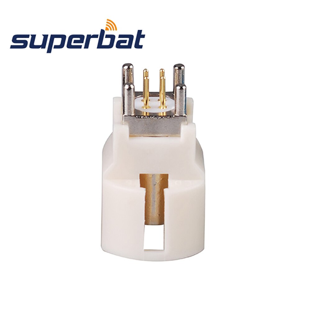 Superbat 10 stücke Fakra B Weiß/9001 HSD Stecker Männlich PCB montieren RF Koaxial Stecker für Drahtlose und GPS anwendungen