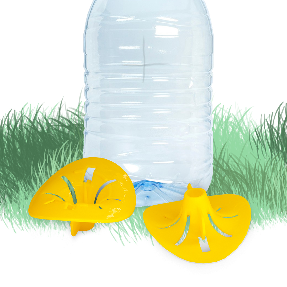 2-10PCS Wasps and Hornet Trap Catcher Fatal Funnel Bee Flying Insects Traps Garden Pest Control Tool Entrance 10MM Flower Shape