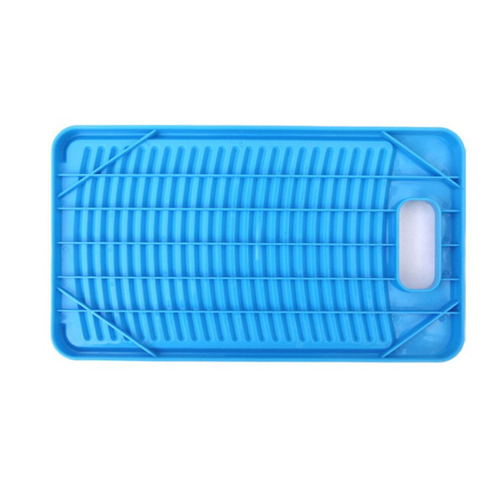 Non-slip Washing Washboard Home Washing Scrubbing Board Laundry Washboard for Home (Blue)