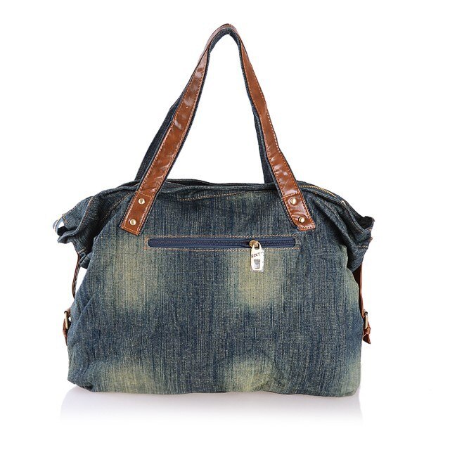 Vintage hondenapplicatie #39 spijkerstof dameshandtas schoudertas carteira bolsa feminina
