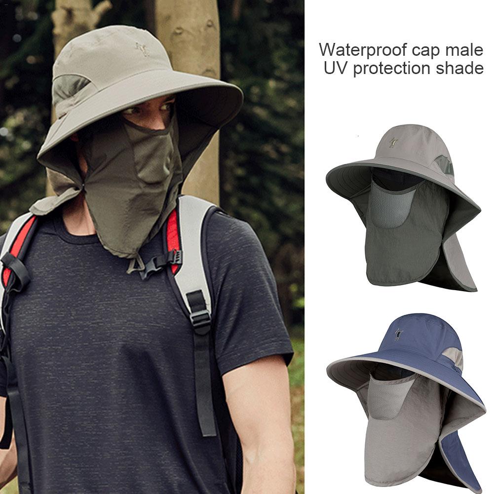 Vissen Zon Proof Waterdichte Hoed Cap Mannelijke Mannen Uv-bescherming Schaduw Visser Hoeden Super Dunne Sneldrogend Caps Voor Outdoor reizen