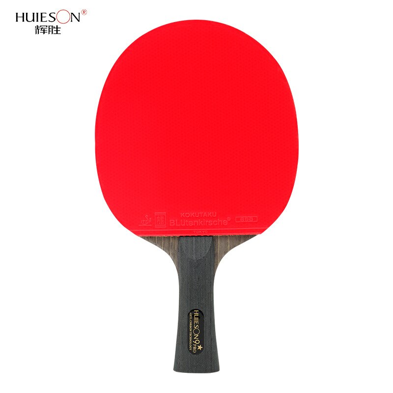 Huieson 9 Ster Tafeltennis Racket Koolstofvezel Dubbele Gezicht In Rubber Professionele Krachtige Ping Pong Bat Training Concurrentie