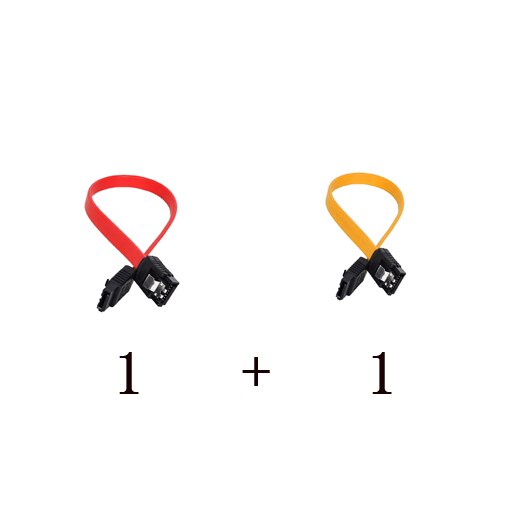 1/4PCS SATA II SATA 2 SATA 2.0 Data Cable 3GB/S Straight Hard Drive Cable SATA To SATA 45cm: 2pcs as shown