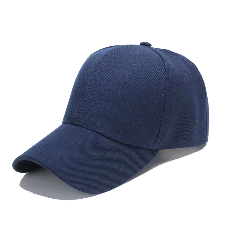 Baseball Cap For Men Women Summer Hat Solid Color Velcro Adjustable Unisex Spring Shade Hip Hop Men Baseball Cap Black White
