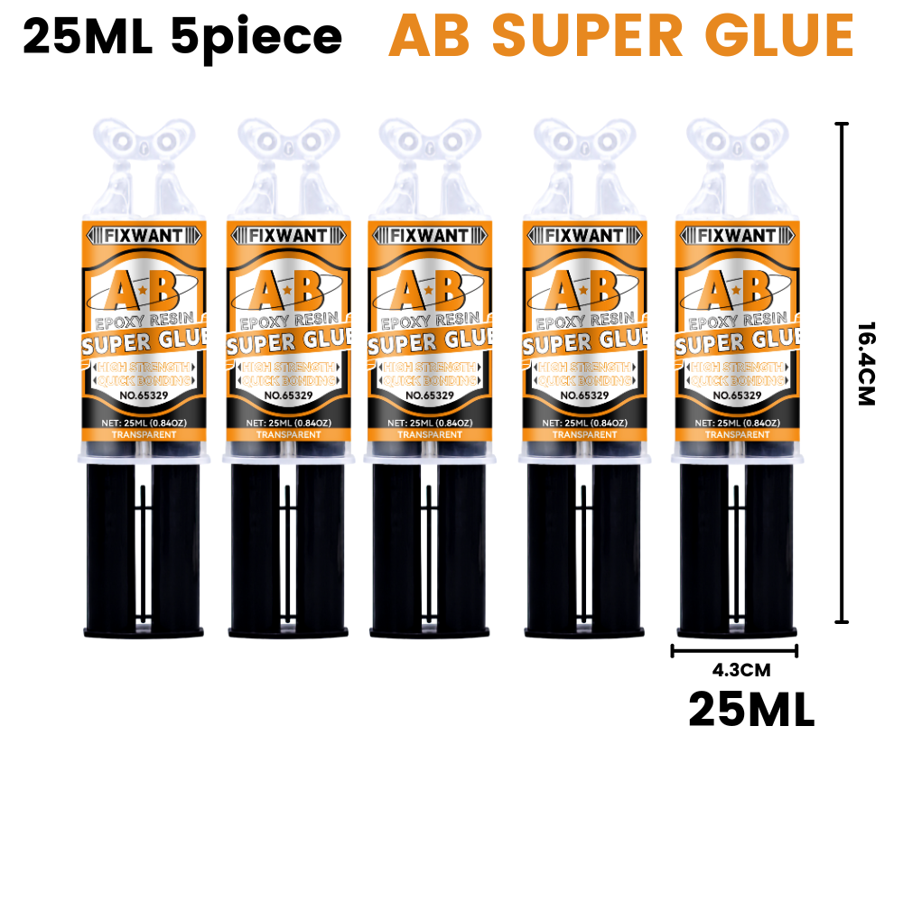 Epoxidharz-AB-Kleber, transparent, hochfest, wasserfest, vielseitig einsetzbar, hitzebeständig, Metall, Keramik, Glas, Klebstoff, 6/25 ml: sehen blau