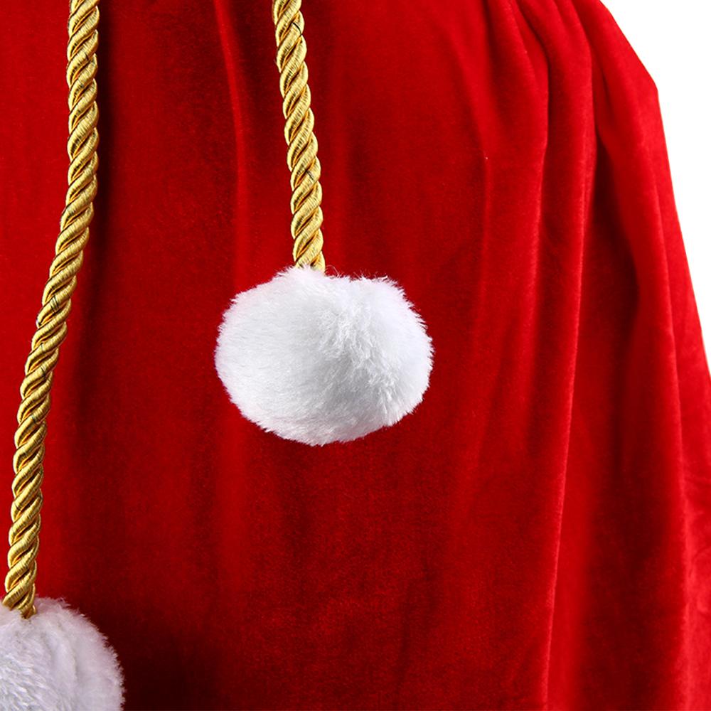 90x55 CM Large Size Red Santa Claus Bags Velvet Santa Claus Drawstring Sack Christmas Classic Red Bag Decor