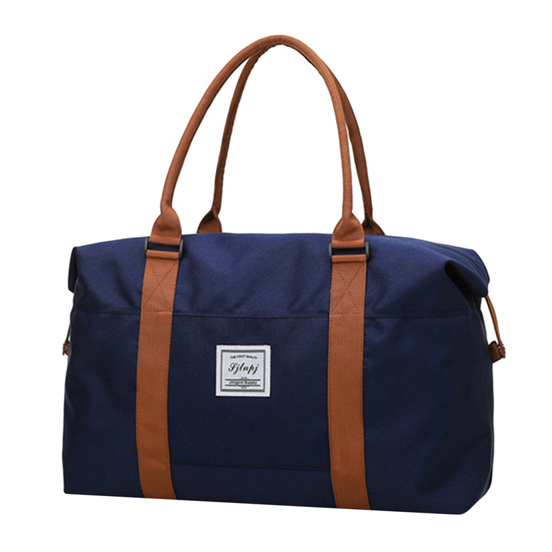 Large Travel Bag Women Cabin Tote Bags Handbag Oxford Cloth Canvas Waterproof Shoulder Bags Women Weekend Overnight Bag: SKY BLUE