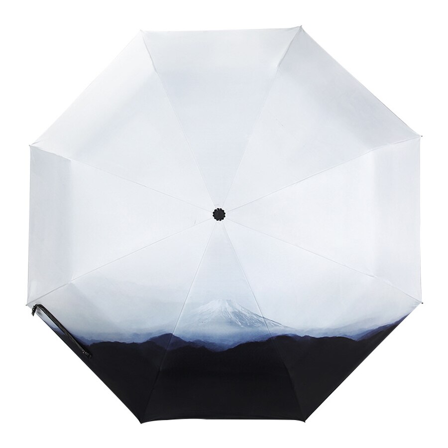 Creatieve Opvouwbare Parasol Zonnescherm Paraplu Paraplu Uv Bescherming Drie Opvouwbare Paraplu Paraplu Mannen Winddicht Mannen HH50YS