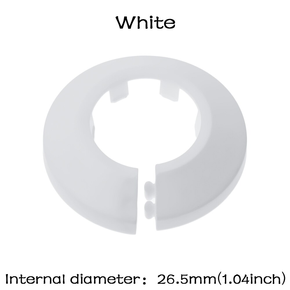 1PC Universal Multicolor Rohr Dekorative Abdeckung Winkel Ventil Heizkörper Rohr Abdeckungen Plumb-Pak Rohr Für Wand Kanäle Wasserhahn zubehör: White 25