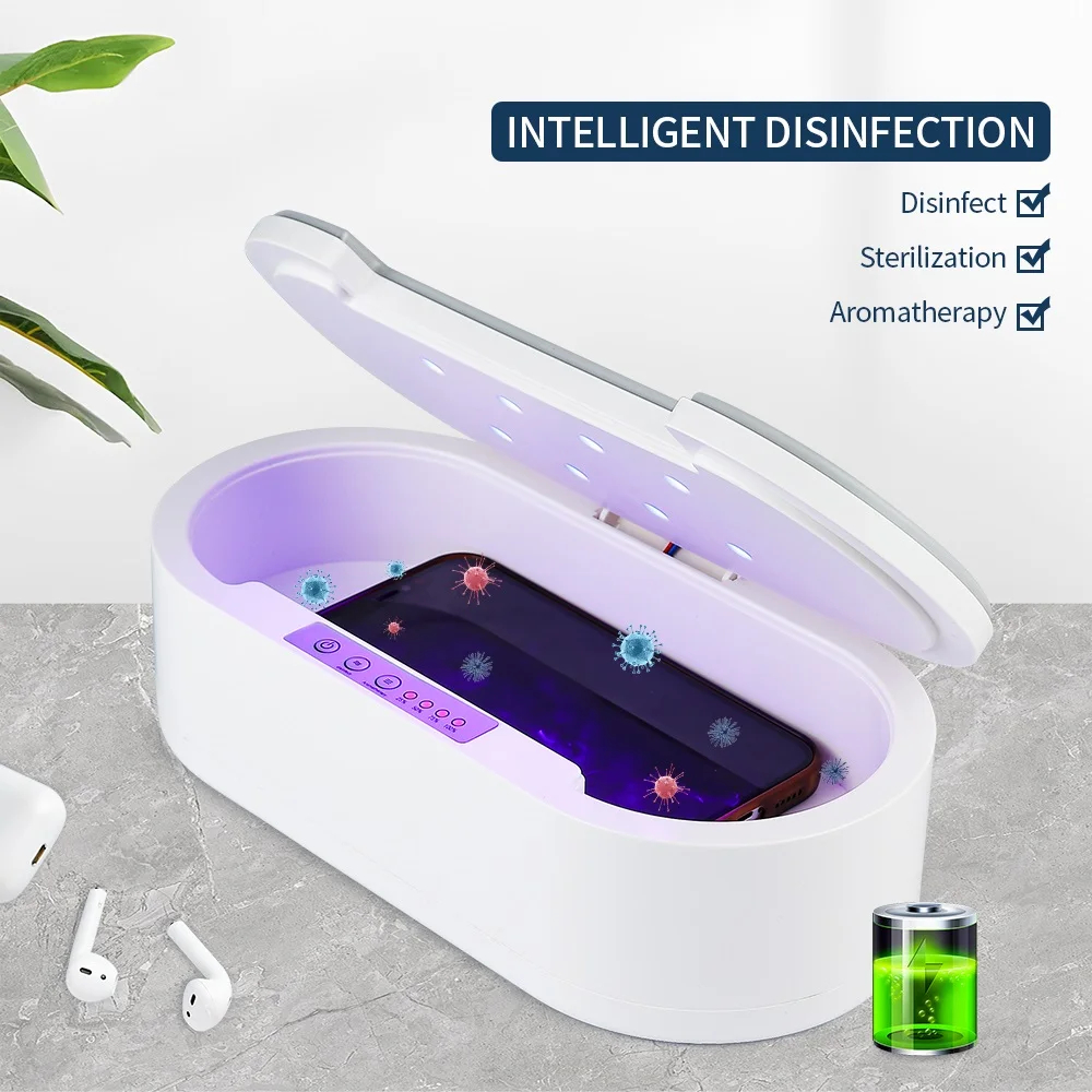 Multifunctionele sterilisator Aromatherapie UV-licht Desinfectiedoos Aromatherapie Ontgeuren Sterilisator voor sieraden Bril Telefoon