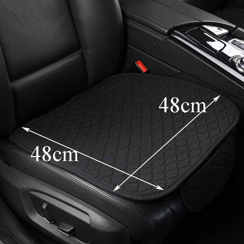 Linen Car Seat Cover Comfortable Front Auto Seat Cushion Non-slip Breathable Protector Mat Pad Four Season Interior Accessories