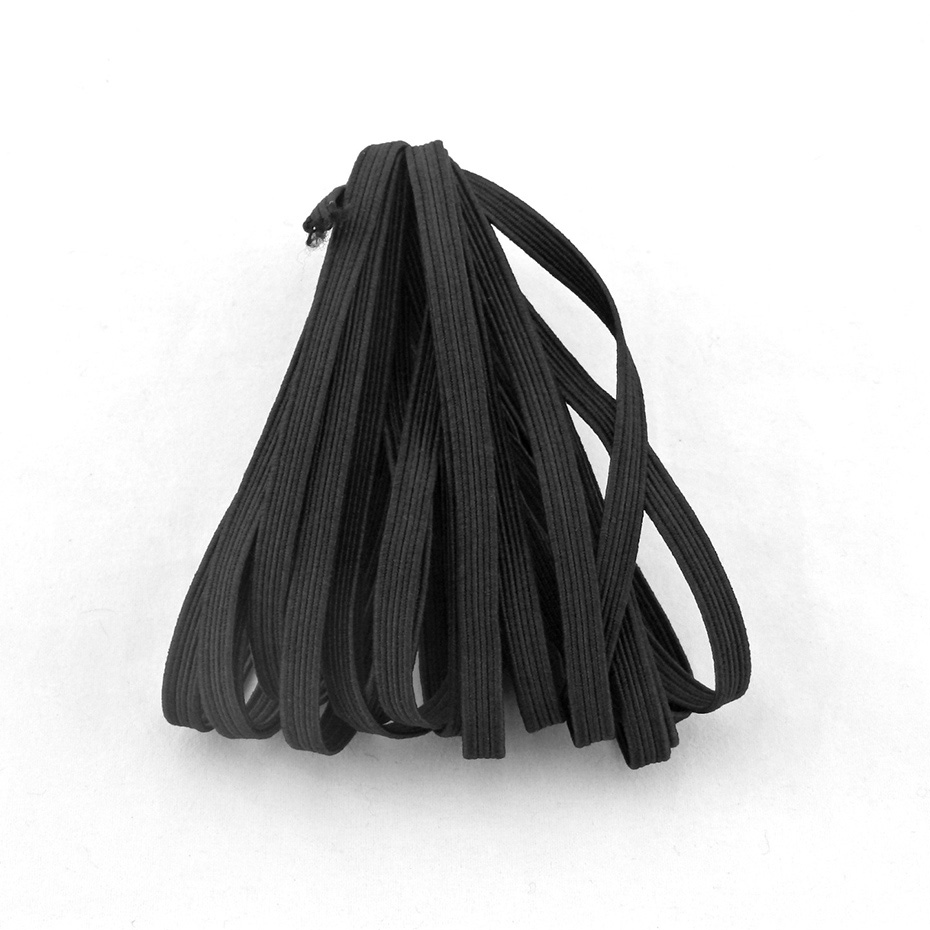 10 Yards/20 Yards 3mm Stretching Elastic Bands For Clothes Sewing White Black Rubber Band DIY Garment Accessories: Black / 3mm / 20 yards