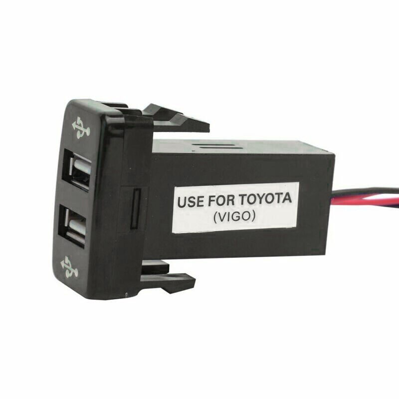 1pc Dual USB 2-Port Rapid Phone Charger Interior Modified Accessories For Toyota 4Runner/Prado 120 Series 2003