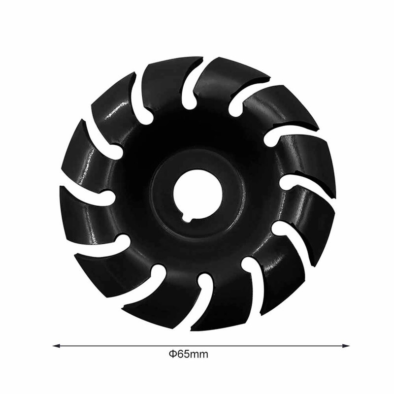 12 Teeth Wood Carving Disc Manganese Steel Grinder Disc 65/90mm Diameter Wood Plastic Angle Grinder Woodworking Tools
