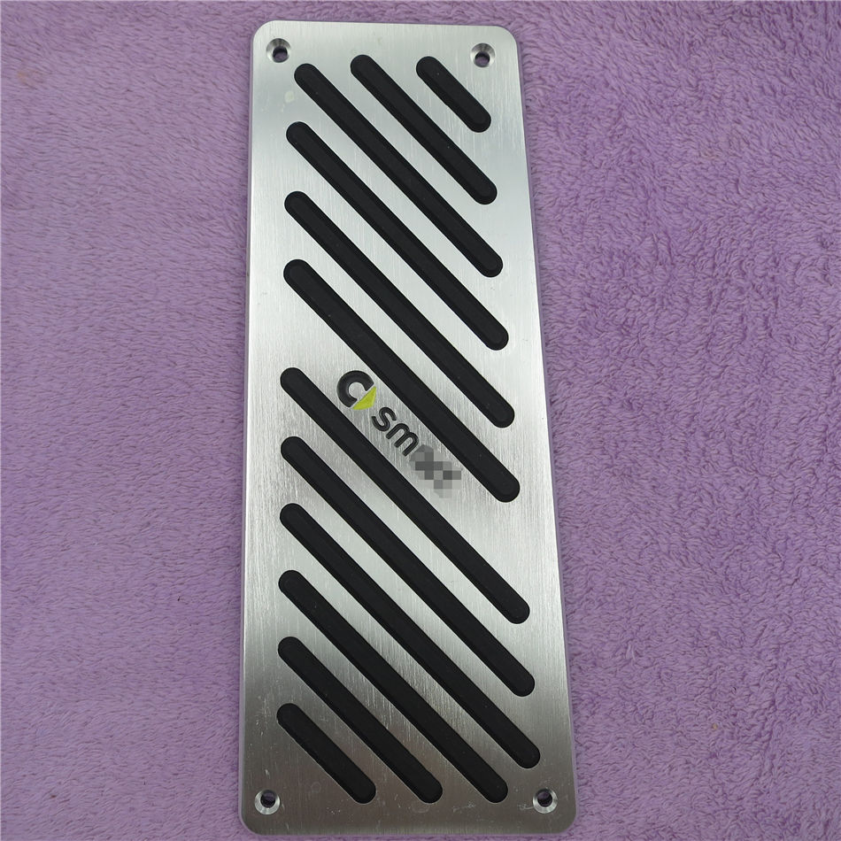 DEE Aluminum Car Accessories For Benz Smart Fortwo Elf Gas Brake Accelerator Foot Rest Pedal Pad,Styling Sticker Cover: 1 pcs