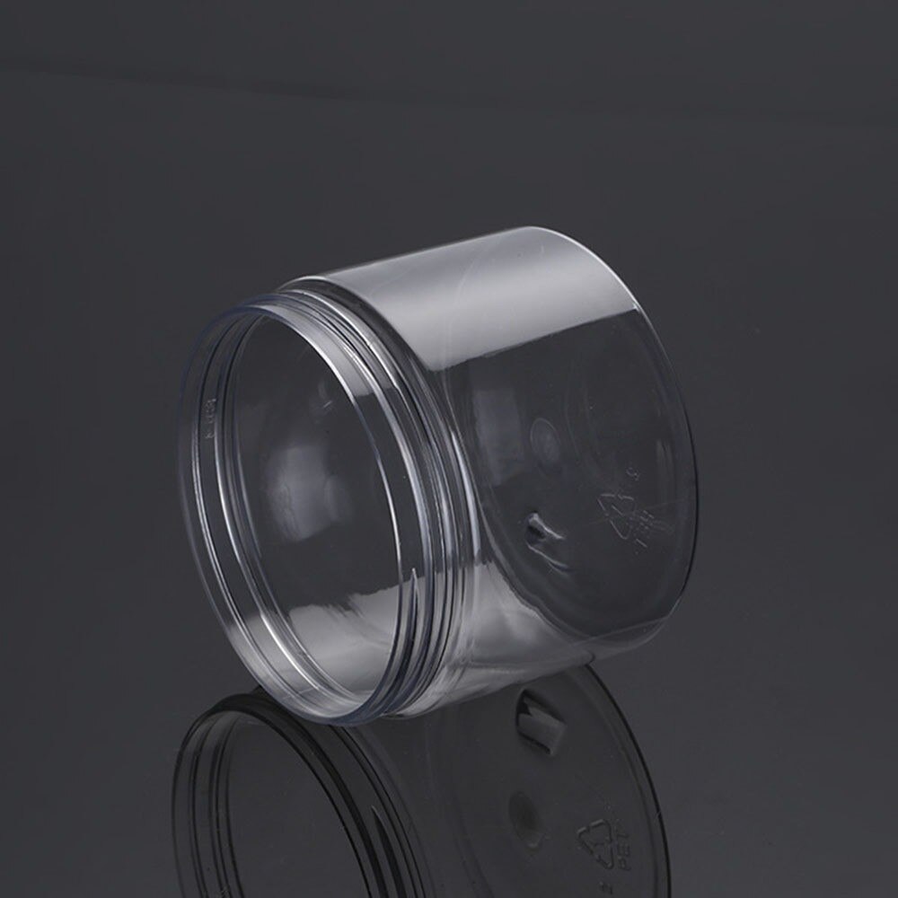 Klar plastikkrukke og låg tomme kosmetikbeholdere makeupboks rejseflaske 30ml 50ml 60ml 80ml 100ml 120ml 250ml 500ml
