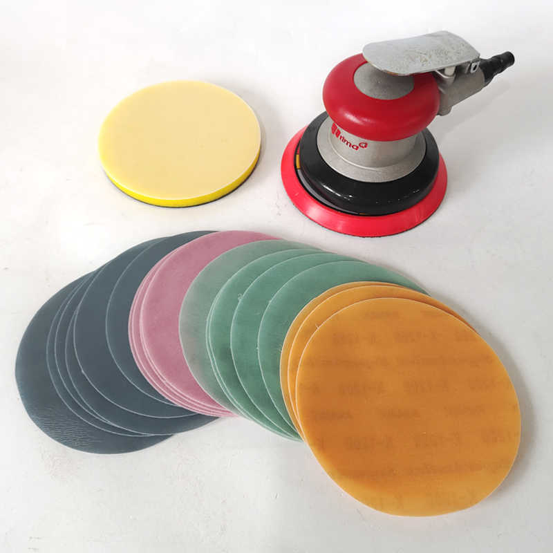 Japan KOVAX Soft Matte Paper 5 Inch 125mm 2000/3000 Grit Round Flocking Car Paint Beauty Polishing Grinder Sandpaper