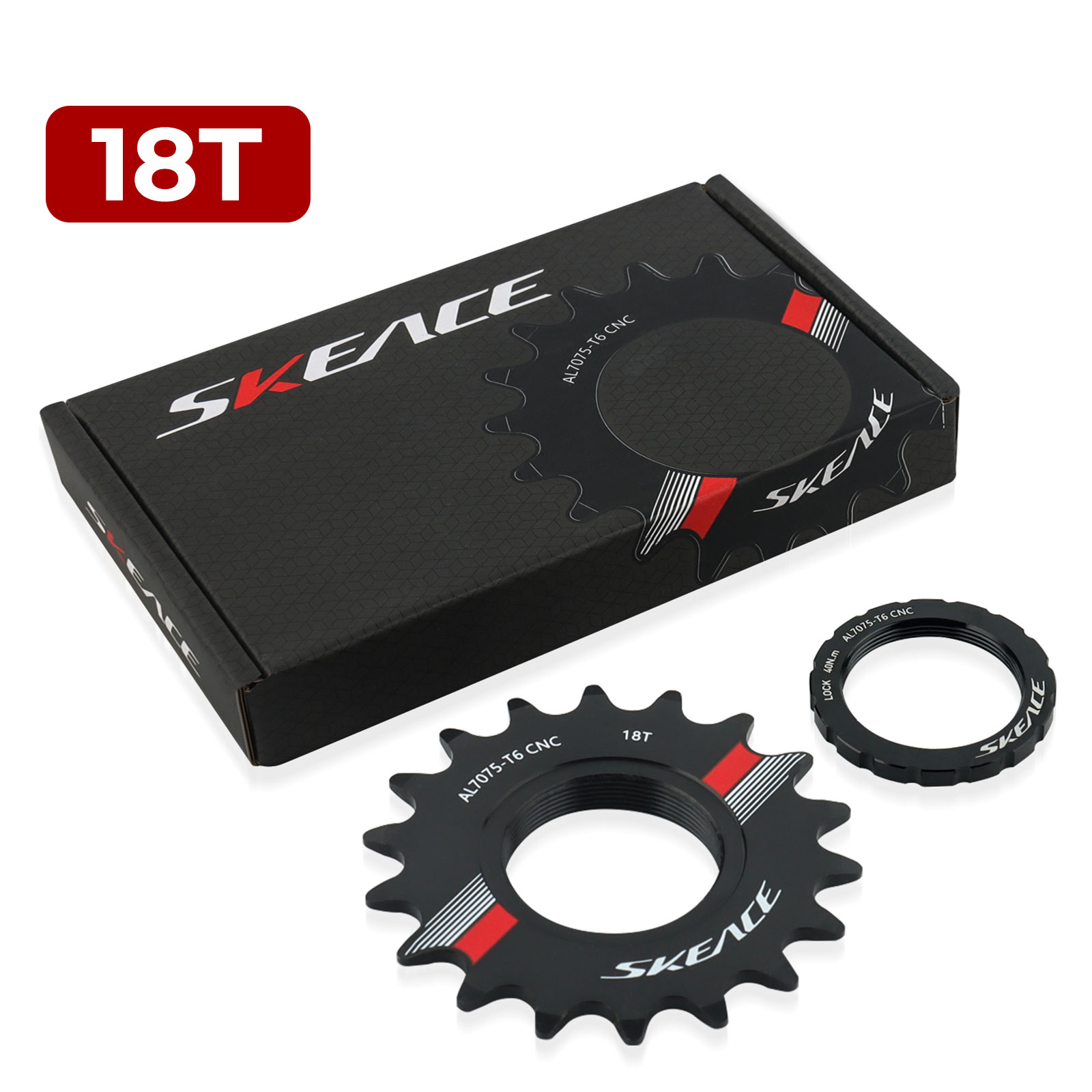 SKEACE Fixed Gear Bicycle 13T 14T 15T 16T 17T 18T Cycling Cog Fixie Track BIKE Single Speed Flywheel 7075 Aluminum Alloy: PURPLE