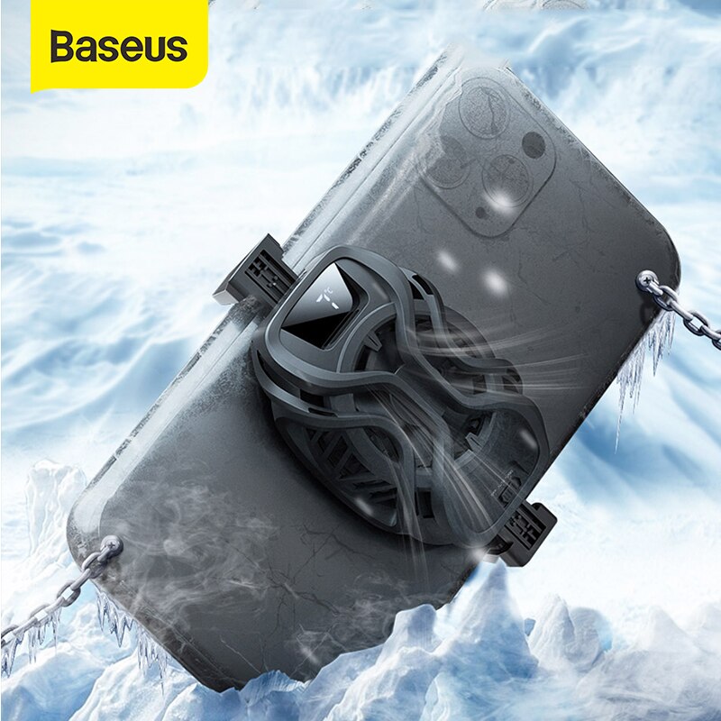 Baseus-Radiador de teléfono móvil para juegos, Enfriador de Teléfono Universal ajustable, soporte portátil, disipador de calor para teléfonos de 67mm-88mm de ancho