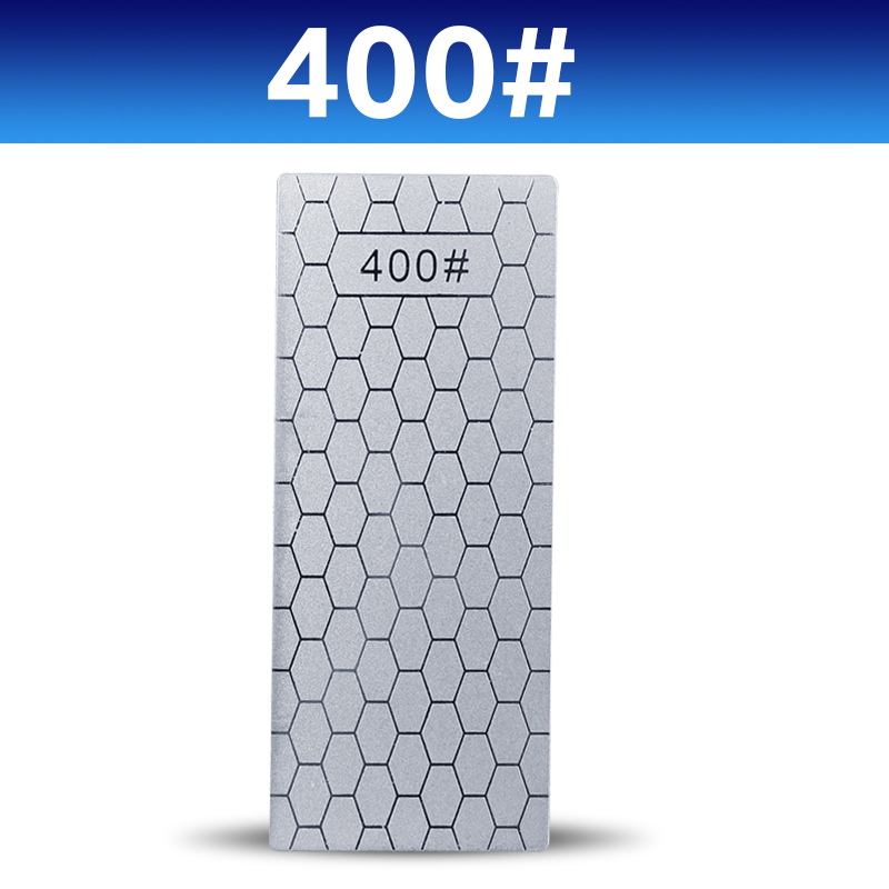 Diamantmessen Slijpsteen 400 # 1000 # 600 # Slijpsteen Messenslijper Ultradunne Whetstone-set met honingraatoppervlak: Rood