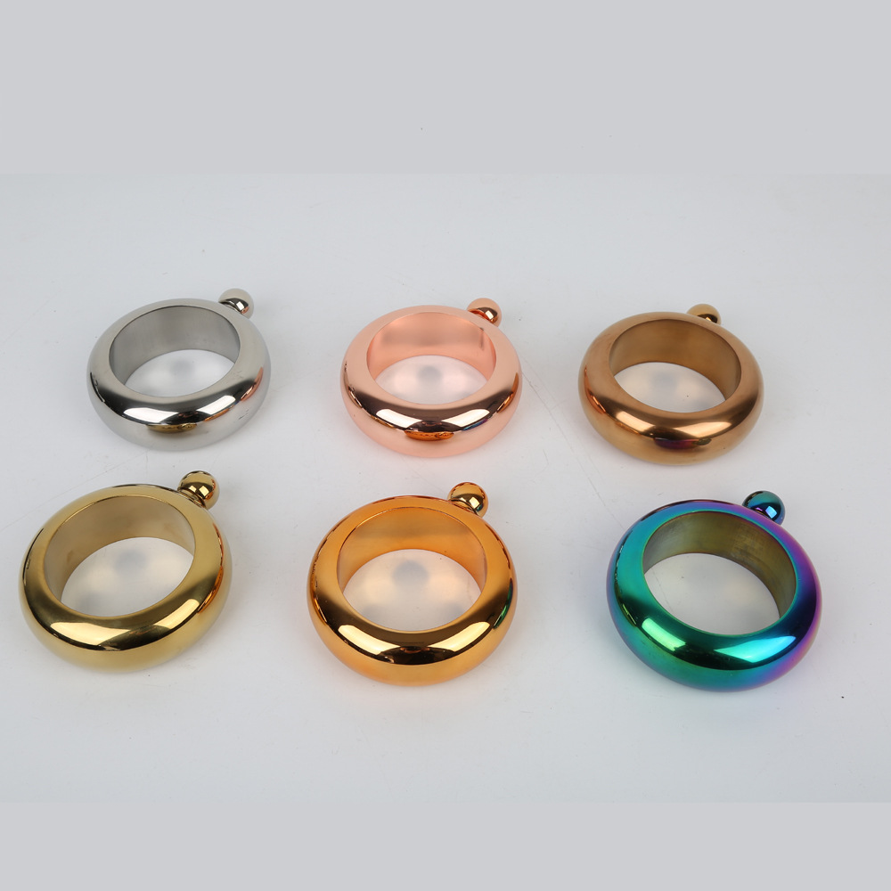 Bracelet Flask 3.5OZ Wine Whiskey Hip Flask Bracelet Alcohol Bottle 100ml Drinkware Stainless Steel Bangle Hip Flask