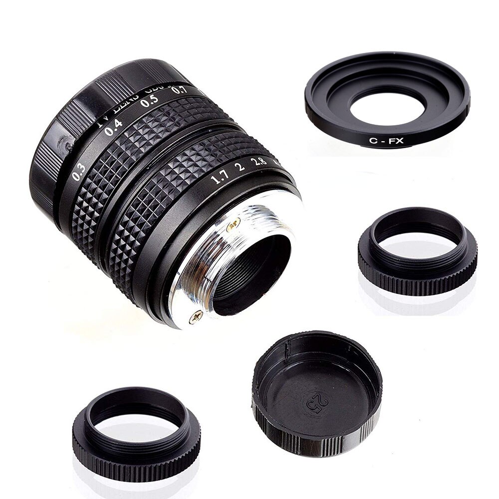 Fujian 35mm F1.7 gran apertura CCTV TV película C lente de montaje para cámara Fujifilm x-mount Mirroless