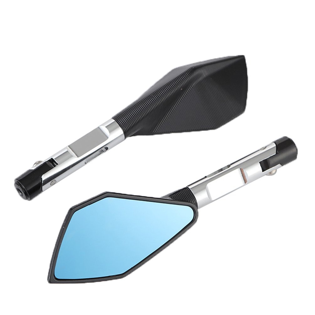 1 paire 22 cm longueur moto modifié aluminium rétroviseur rétroviseur rétroviseur inversé rue voiture rétroviseur