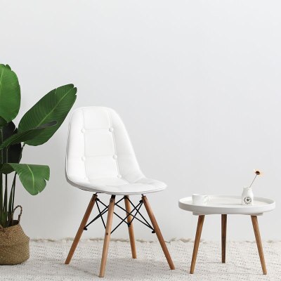 Ins Home Living Stoel Rugleuning Make-Up Kruk Kam Slaapkamer Nail Art Stoel Eenvoudige Luie Bureau Stoelen Кресло Для Отдыха: White Chair