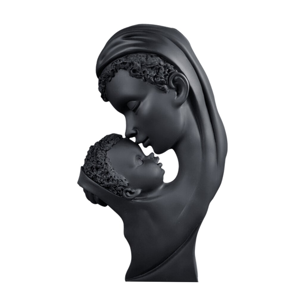 Resin Mother And Child Craft Home Decor Statues Mothers Love Sculptures Decorative Housewarming Office Tabletop Decoration