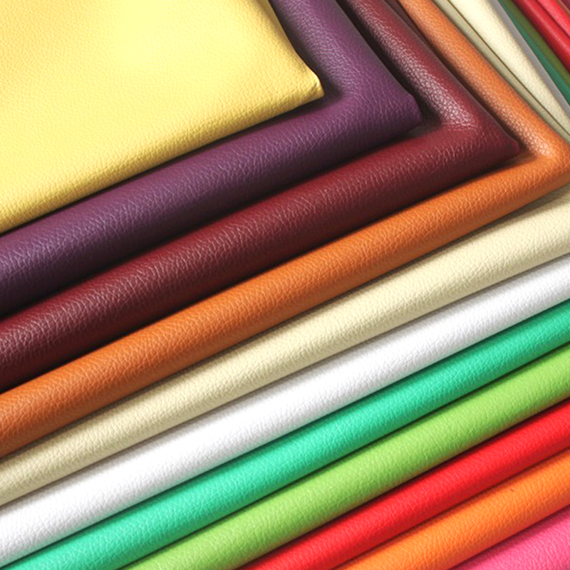Tissu en Faux cuir PVC synthétique, 50x70cm, petit, épais, motif galets, Litchi, couleur Pure, pour bricolage, décoration de la maison