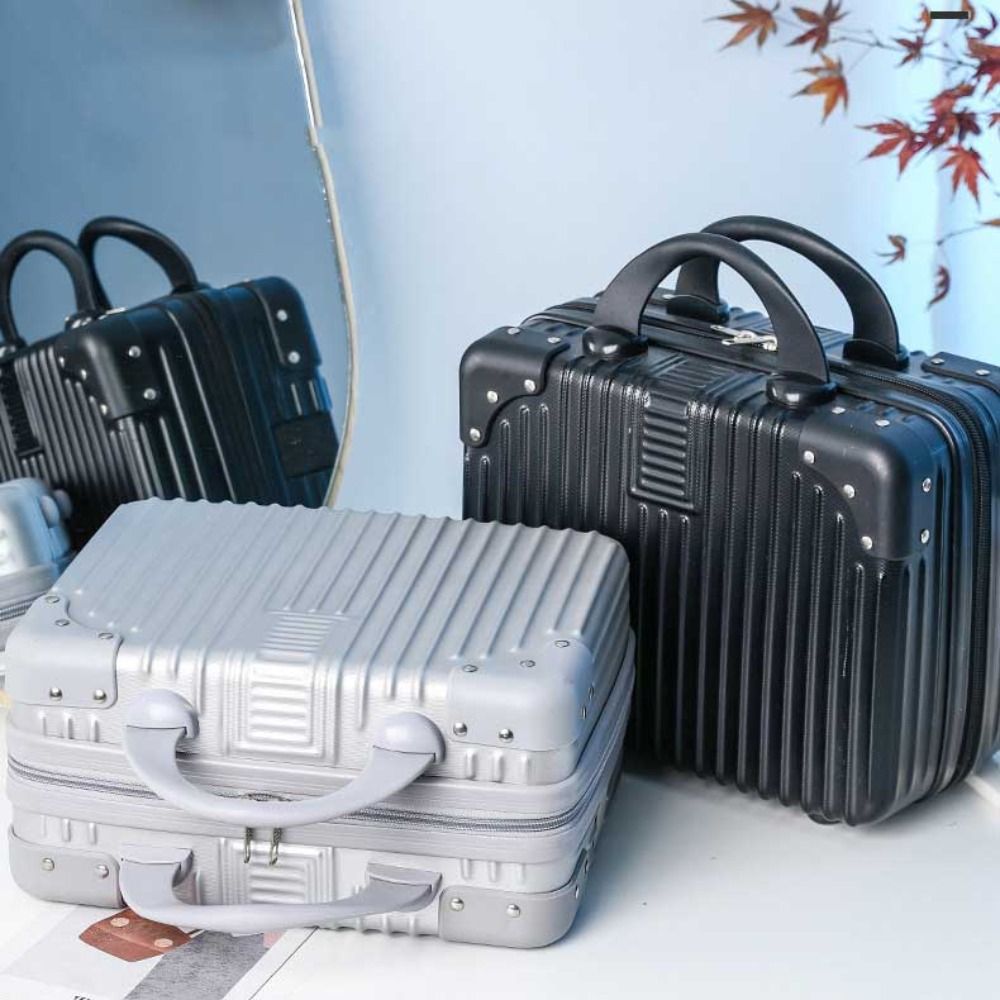 14 inch Mini Travel Suitcase Cosmetic Box Hand Luggage Organizer Makeup Case PC Small Password Box Boarding Case