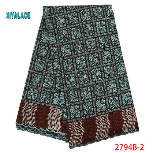 Latest French Nigerian Laces Fabric Tulle African Laces Fabric Wedding African French Tulle Lace YA2794B-1: Picture 2