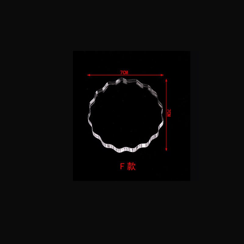 High Transparency Acrylic Block for DIY Transparent Seal Stamp Block handle for DIY Scrapbooking Clear Photo Album Decorative: F