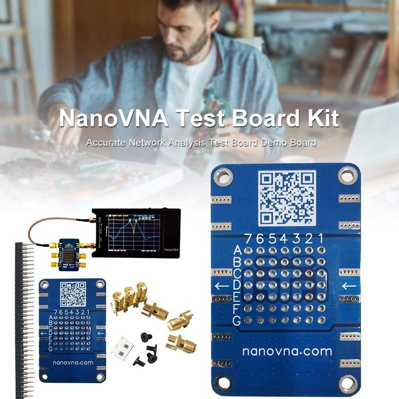 2 pakke nøjagtigt netværksanalyse testkort kit til nanovna eller anden vektornetværksanalysator