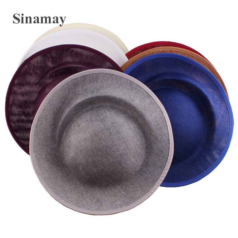 Bride 30CM Round Fascinators Beses Wedding Headdress Ladies Millinery Hat Fascinator DIY Hair Accessories