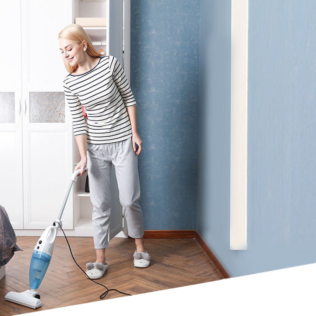 Ultra Quiet Mini Rod Vacuum Cleaner Portable 2-in-1 Dust Collector High Power Home Aspirator Handheld Mites Killing Device