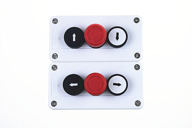 With arrow symbol, start stop self sealing waterproof button switch emergency stop industrial handhold control box.