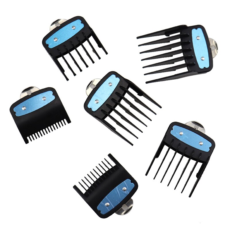 6PCS Limit Comb Guide Cutting Guard Attachment Kit for WAHL Hair Clipper for Barbers