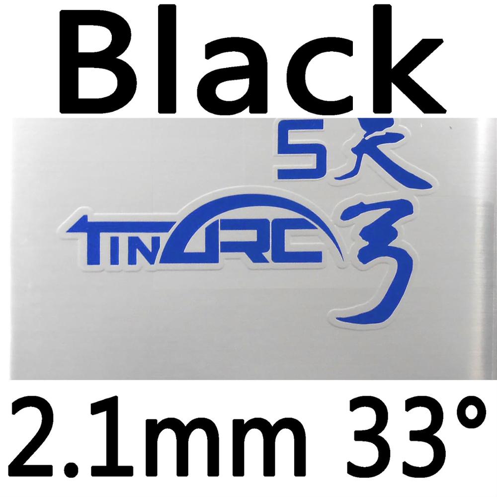 DHS TinArc5 TinArc-5 TinArc 5 granos en tenis de mesa o goma de PingPong con esponja: black 2.1mm H33