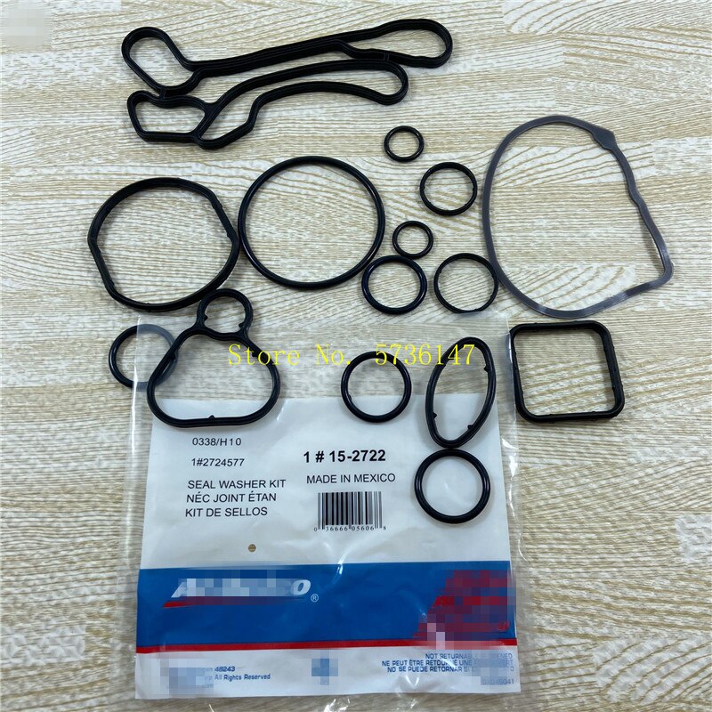 1 Set Cooling System Seal Oil Cooler Gasket Seals NO: 2724577 24445723 55354071 55354072 For Chevrolet- Cruze Sonic Astra Zafira