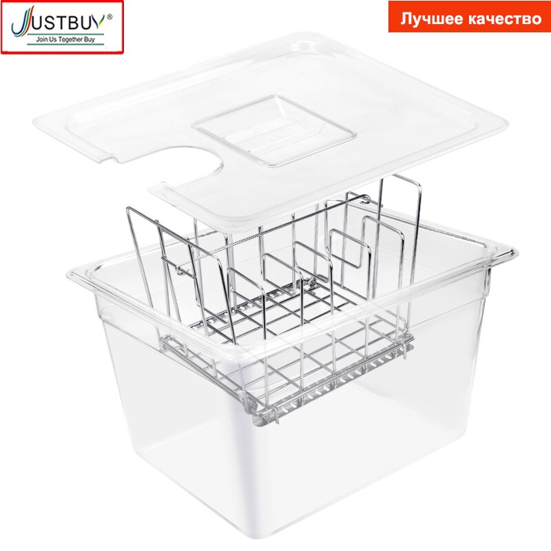 Sous Vide Cooker machine 11L Container with Stainless Steel Rack Detachable Dividers Separator