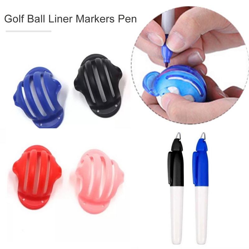 1PC Golf Ball Alignment Line Marker Marks Template Draw Mark Positioning Ball Clip Template Alignment Putting Putt Linear