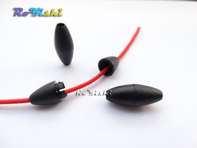 10pcs/pack Black Plastic Lanyard Safety Breakaway Pop Barrel Connectors For Ribbon Lanyards Cord Lock Stopper