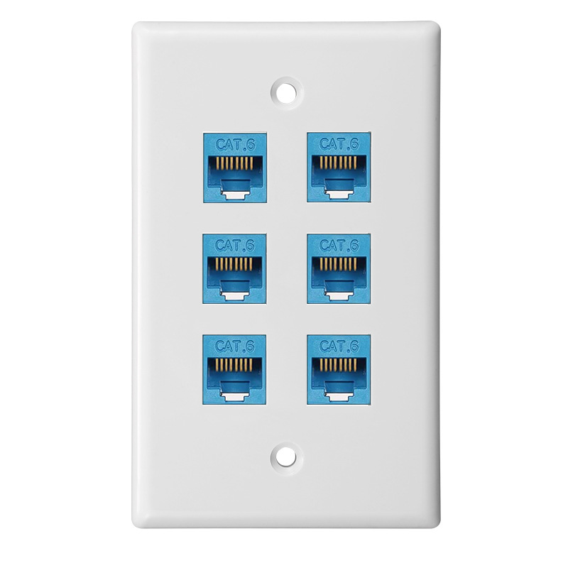 Plaque murale Ethernet ZoeRax Cat 6, plaque murale Ethernet femelle-femelle amovible Compatible avec les appareils Ethernet Cat6/5/5e: green / 1,8m