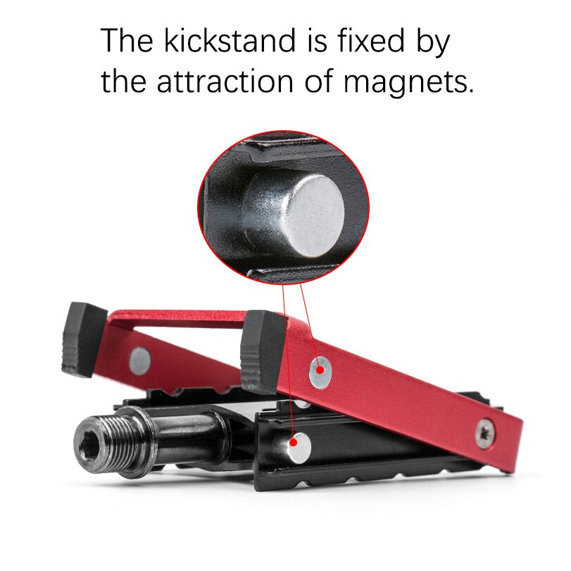 Promend sykkel pedal støtte kickstand brette sykkel mtb pedal aluminium