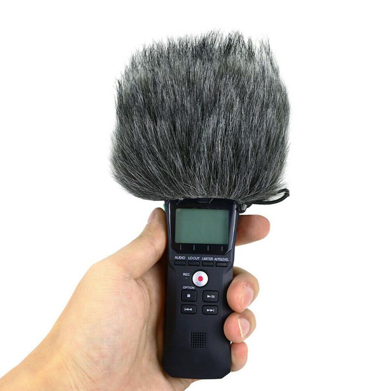 Furry forrude muffedæksel skumfilter mikrofon vindtæt dæksel til zoom h1