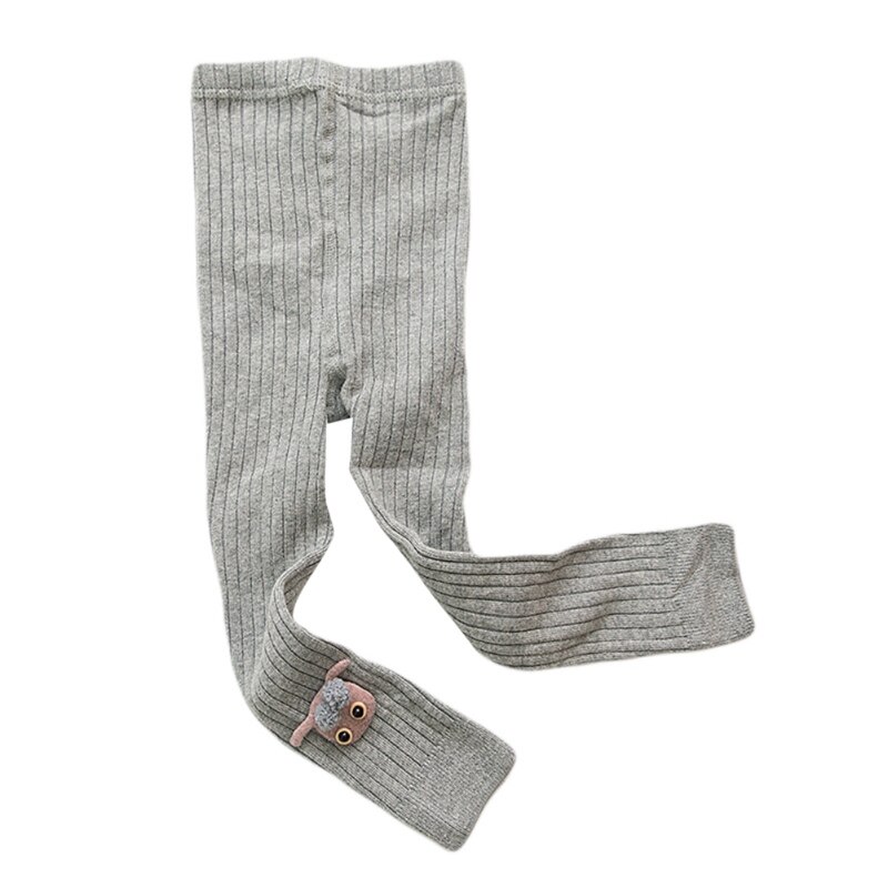 Kids Children Clothing Baby Girl Leggings Pants Warm Winter Kids Trousers Girls Leggings Cartoon baby girl Leggings stockings: Gray / 3T