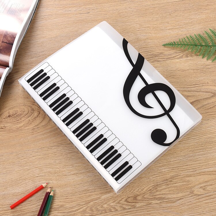 A4 SIZE Music Sheet File Paper Documents Storage Folder Holder Plastic 40 Pockets