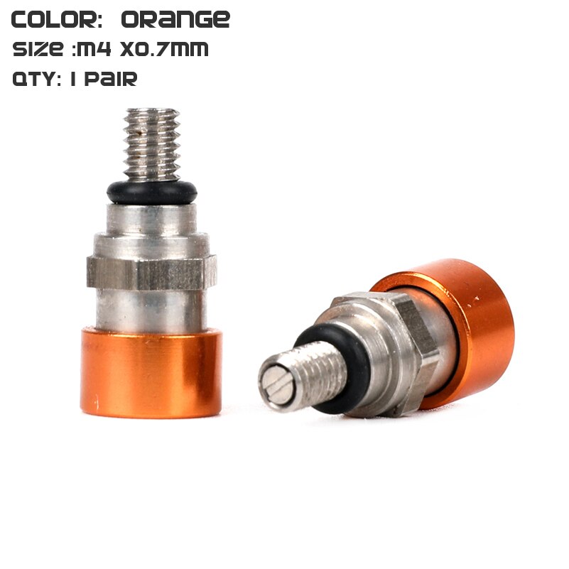 M4x 0,7 MM Gabel entlüfter Linderung Ventil Verwenden Für KTM EXC EXC-F250 SX350 SXF250 SXS 250 XC350 XCR XCW450 XCF XCRF MXC MX SMR WP: Orange