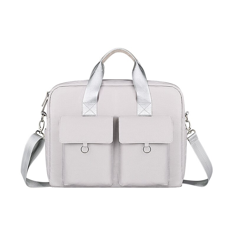 Wodoodporna torba na laptopa 13.3 14 15.6 cala torba na notebooka dla Macbook Air Pro 13 15 komputerowa torba na ramię torebka na aktówkę: Grey / 13-calowy